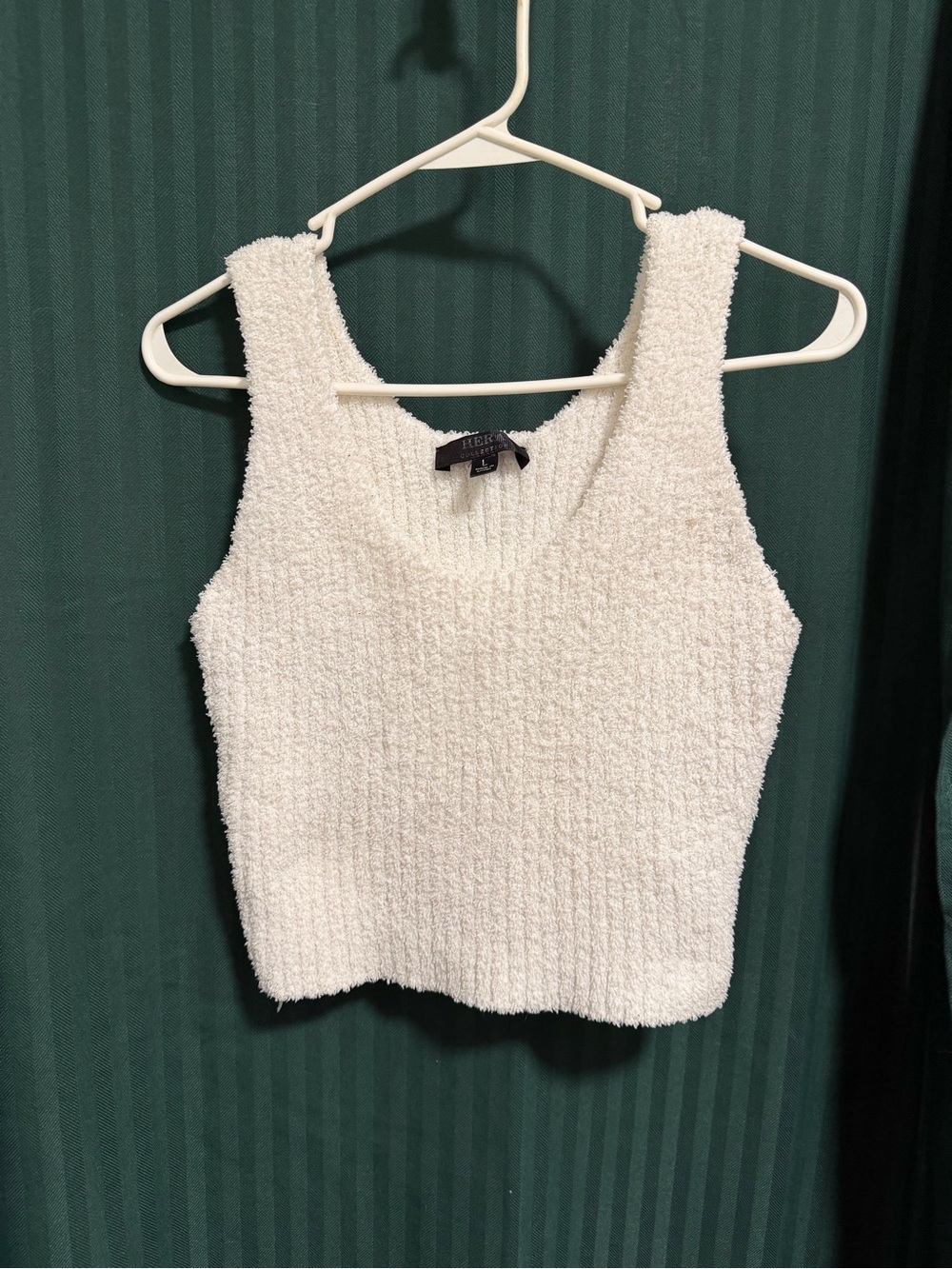 aerie Cream Bouclé Tank Top